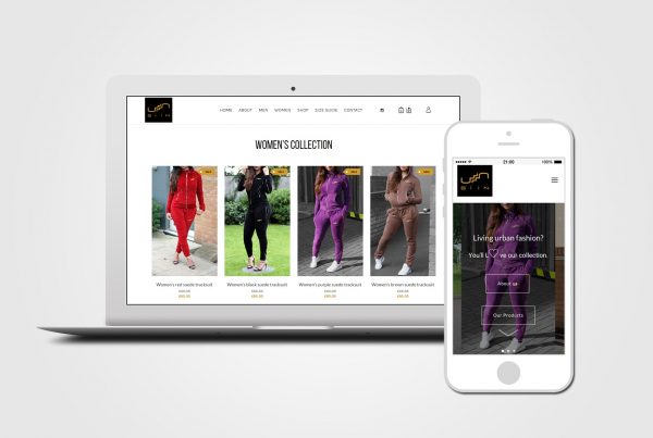 clothing online shop web design